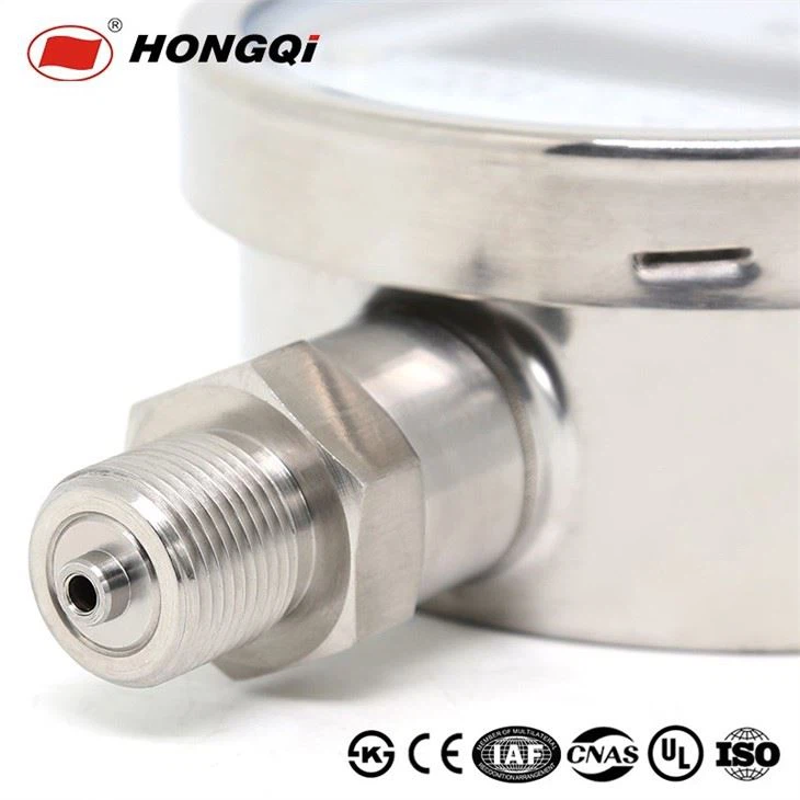 Hongqi 100mm Digital Pressure Gauges Manometer LCD Display Stainless Steel Case