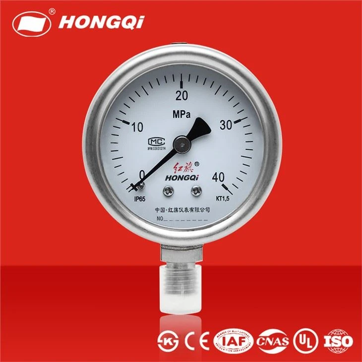 Hongqi Y-60bf manometar otpornosti na koroziju od nerđajućeg čelika/nauljenog