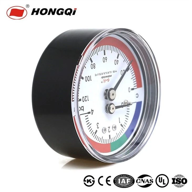 steel chrome plated temperature pressure gauge (1)